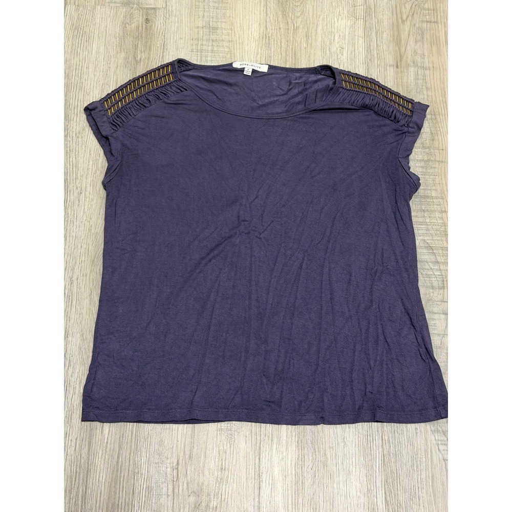 Rose + Olive Short Sleeve Top, Women, Size M
